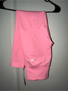 WOMENS BUMBLE GUM PINK LAZULI LABEL V SEAM LEGGING
